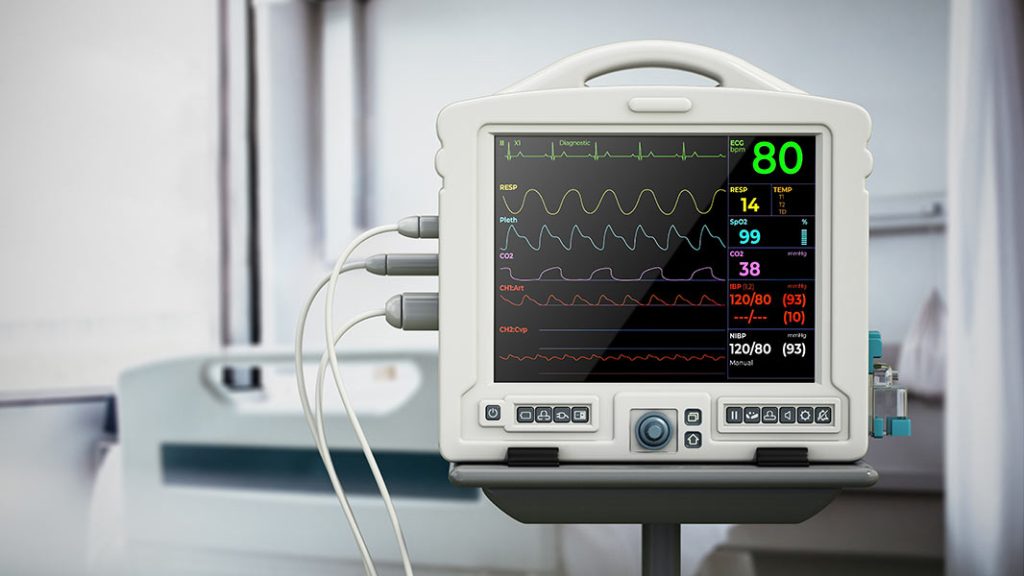 Patient having an ECG heart test at Glasgow Medical Rooms